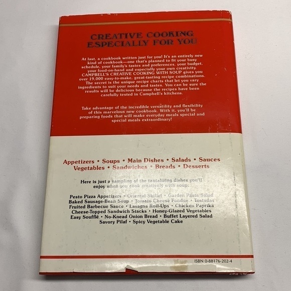VINTAGE 1985 Campbell’s Soup Cookbook Hard Cover 224 Pages - Picture 6 of 9